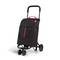 50L black polyester folding and waterproof shopping trolley