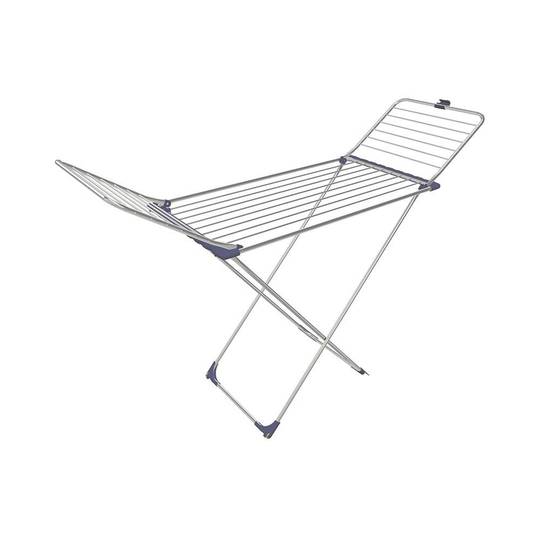 Steel Lock Double Wing Non-slip Folding Clothes Drying Rack