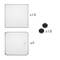 Armário organizador modular Prateleiras do 4 cubos 35x35cm de plástico branco com portas