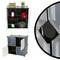 Modular shelving closet storage organizing 4 plastic cube 35x35cm black with doors