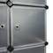 Modular shelving closet storage organizing 4 plastic cube 35x35cm black with doors