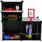 Armadio guardaroba scaffale modulare di 4 cubi 35x35cm 17x35cm nero con porte