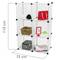 Armadio guardaroba scaffale modulare di 6 cubi 35x35cm bianco