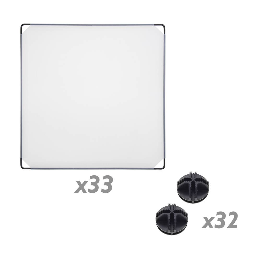 Armoire penderie cabinet etagère de 9 cubes de 35x35cm en plastique blanc