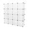 Armari organitzador modular Estanteries de 16 cubs de 35x35cm plàstic blanc amb portes