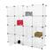 Armari organitzador modular Estanteries de 16 cubs de 35x35cm plàstic blanc amb portes
