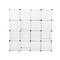 Armari organitzador modular Estanteries de 16 cubs de 35x35cm plàstic blanc amb portes