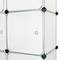 Armari organitzador modular Estanteries de 16 cubs de 35x35cm plàstic blanc amb portes
