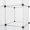 Armari organitzador modular Estanteries de 16 cubs de 35x35cm plàstic blanc amb portes