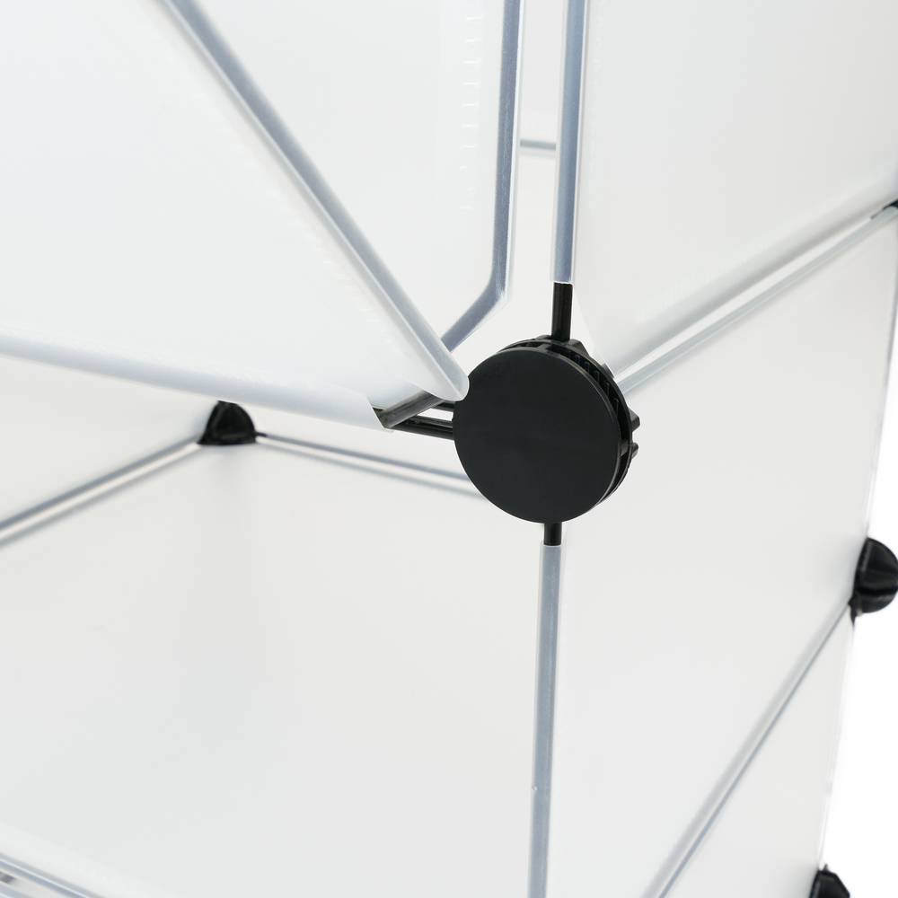 Armário organizador modular Prateleiras do 24 cubos 35x35cm 17x35cm de plástico branco com portas
