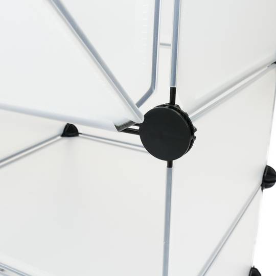Armário organizador modular Prateleiras do 24 cubos 35x35cm 17x35cm de plástico branco com portas