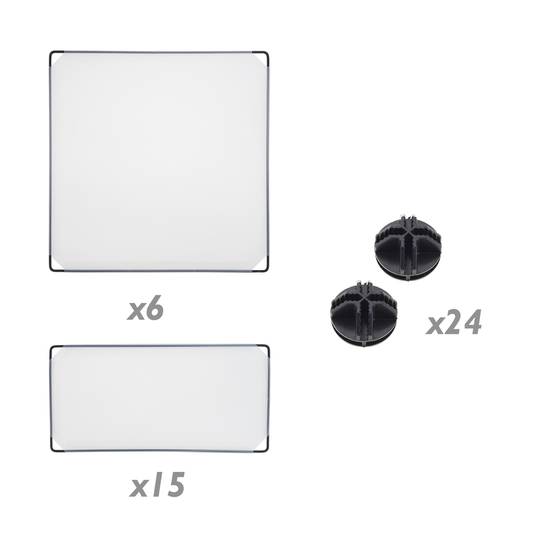 Armari organitzador modular Estanteries de 5 cubs de 17x35cm plàstic blanc