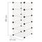 Armari organitzador modular Estanteries de 5 cubs de 17x35cm plàstic blanc