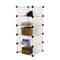 Armari organitzador modular Estanteries de 5 cubs de 17x35cm plàstic blanc