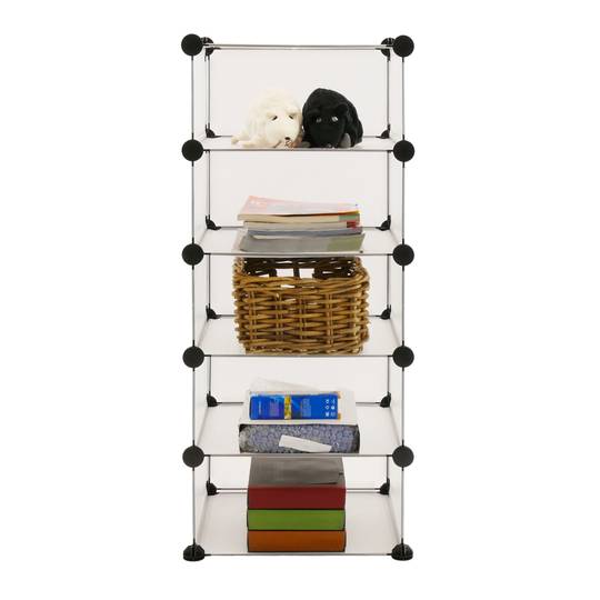 Armari organitzador modular Estanteries de 5 cubs de 17x35cm plàstic blanc