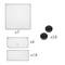 Armoire penderie cabinet etagère de 6 cubes de 17x35cm en plastique blanc avec portes