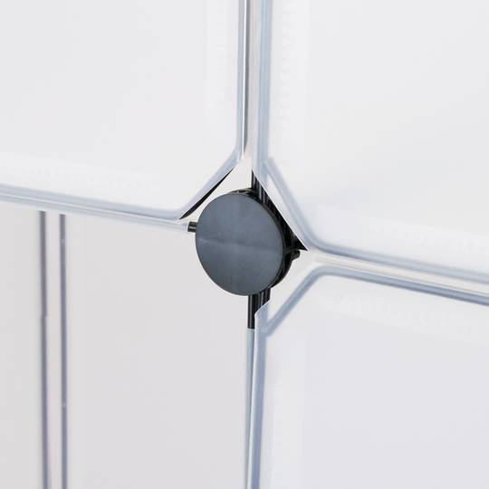 Pacote de 3 portas brancas 35x35cm para armário organizador modular do cubos