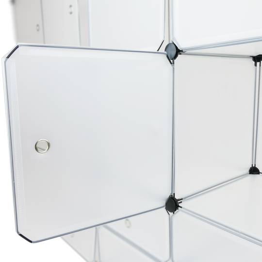 Pakiet 12 białych drzwi 35x35 cm do modułowej szafki modułowej