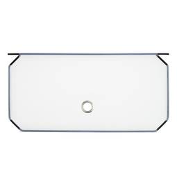 Pakket van 3 witte deuren 17x35cm voor kubieke modulaire organizerkast