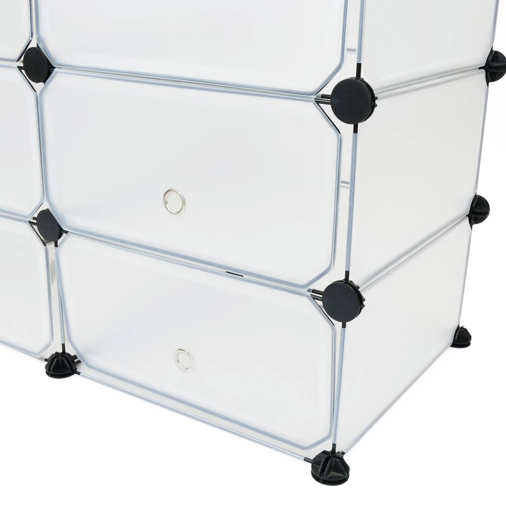 12 pack of white door 17x35cm for modular cube organizer closet