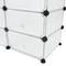 Pakket van 12 witte deuren 17x35cm voor kubieke modulaire organizerkast