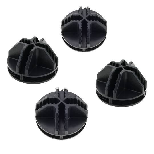 Paquet de 4 connectors negres per armari organitzador modular cúbic 35x35cm 17x35cm