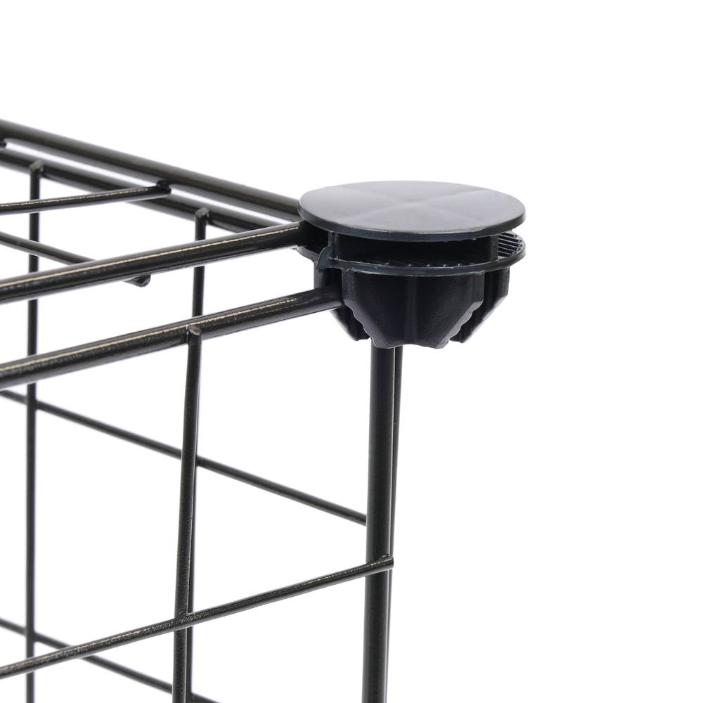 Paquet de 4 connectors negres per armari organitzador modular cúbic 35x35cm 17x35cm