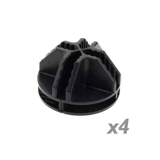 Paquet de 4 connectors negres per armari organitzador modular cúbic 35x35cm 17x35cm