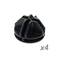 Paquet de 4 connectors negres per armari organitzador modular cúbic 35x35cm 17x35cm