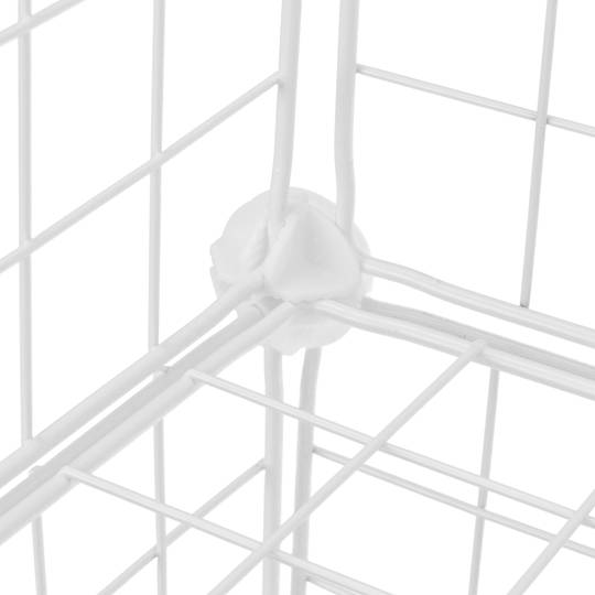 4 pack white connectors for cube modular organizer closet 35x35cm 17x35cm