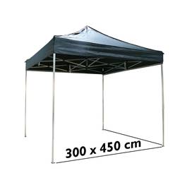 Składany czarny aluminiowy namiot o wymiarach 300 x 450 cm