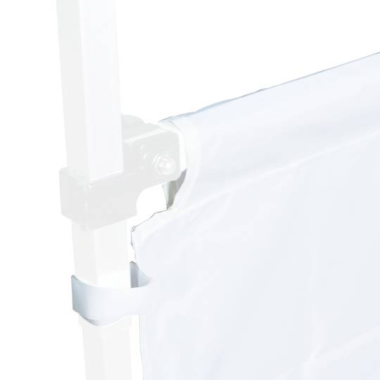 Toile latérale pour tente blanche 300x90cm style clôture