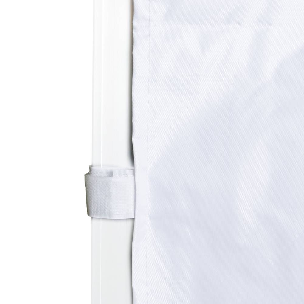 Toile latérale pour tente blanche 300x90cm style clôture
