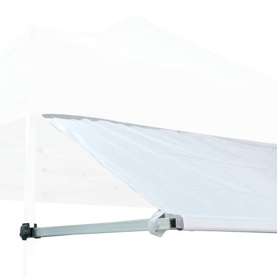 Visor for folding tent 300cm white awning