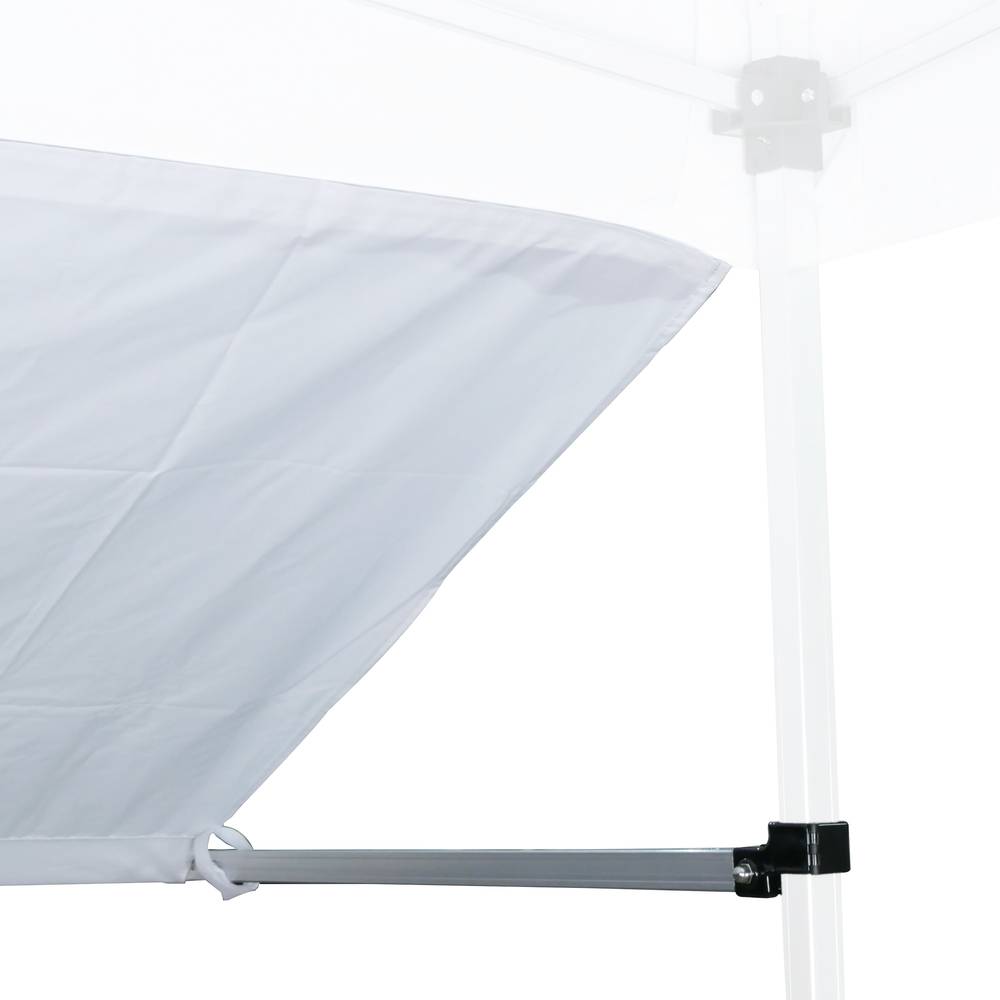 Visor for folding tent 300cm white awning