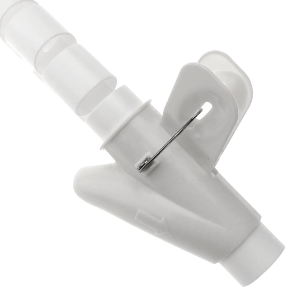 Organitzador de cables. Funda blanca amb clip de 20-25 mm longitud 5 m