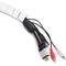 Organitzador de cables. Funda blanca amb clip de 20-25 mm longitud 5 m