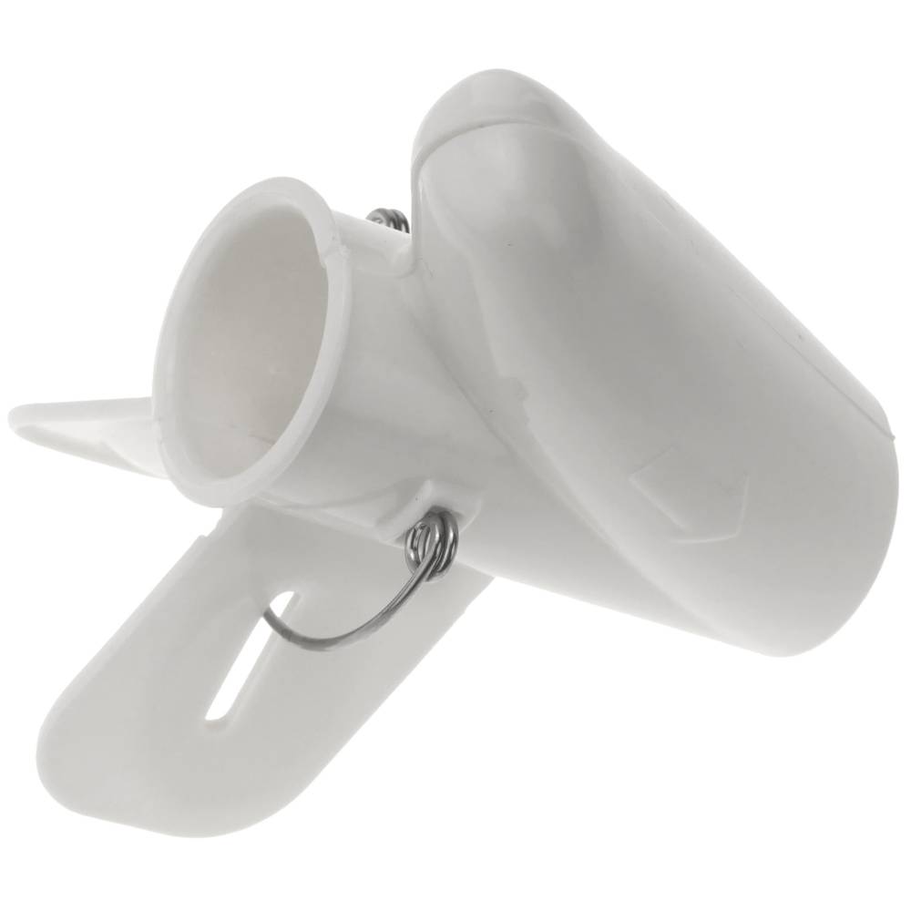 Organitzador de cables. Funda blanca amb clip de 20-25 mm longitud 5 m