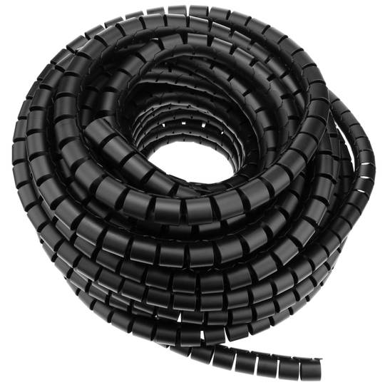 Câble Rangement. Tube organisateur noir avec clip de 12-17 mm longueur 10 m