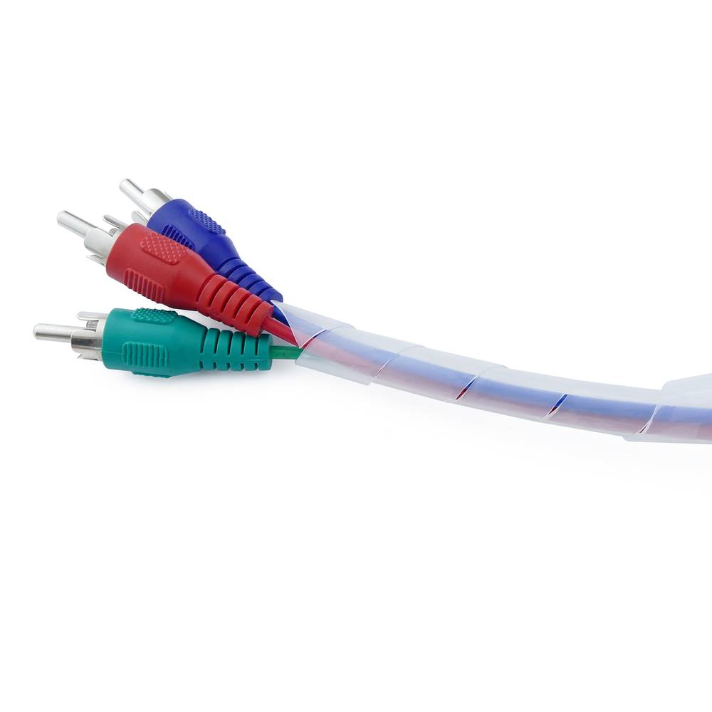 Organitzador de cables. Funda blanca en espiral de 8-60 mm longitud 10 m