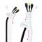 Organisateur de câbles. Gaine blanche avec clip 22-27 mm longueur 2 m