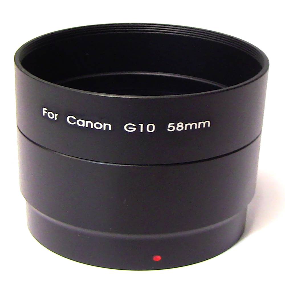 Tub adaptador per objectiu Canon EOS G10 58mm