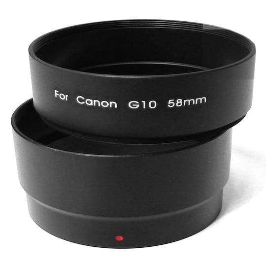 Tub adaptador per objectiu Canon EOS G10 58mm