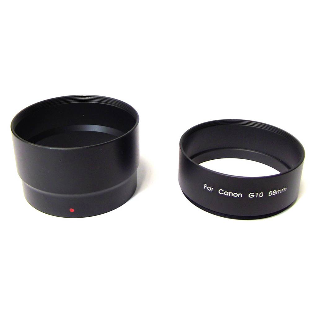 Tub adaptador per objectiu Canon EOS G10 58mm