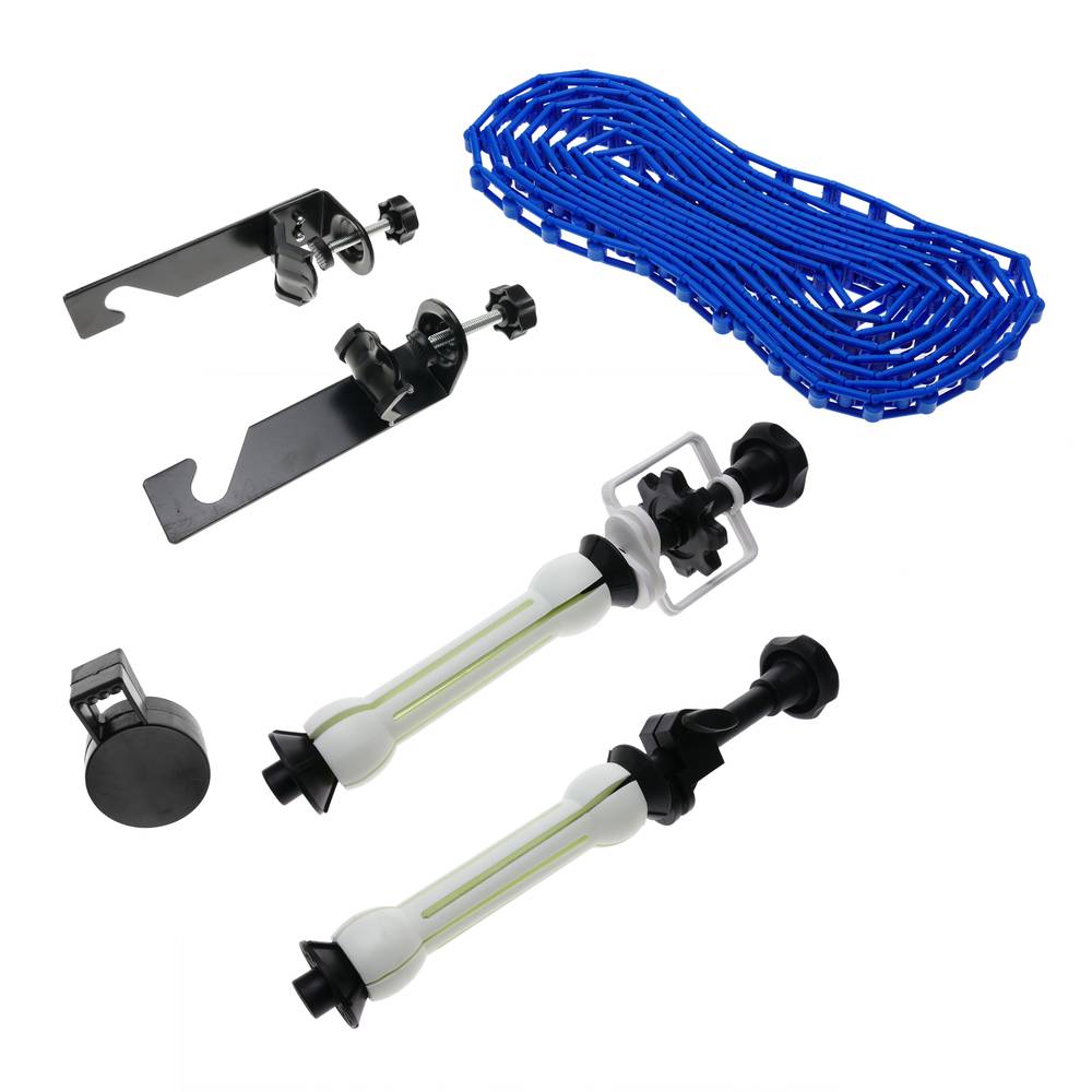 Kit de 1 rolo manual de fundos de estúdio fotográfico com fixação ao mastro