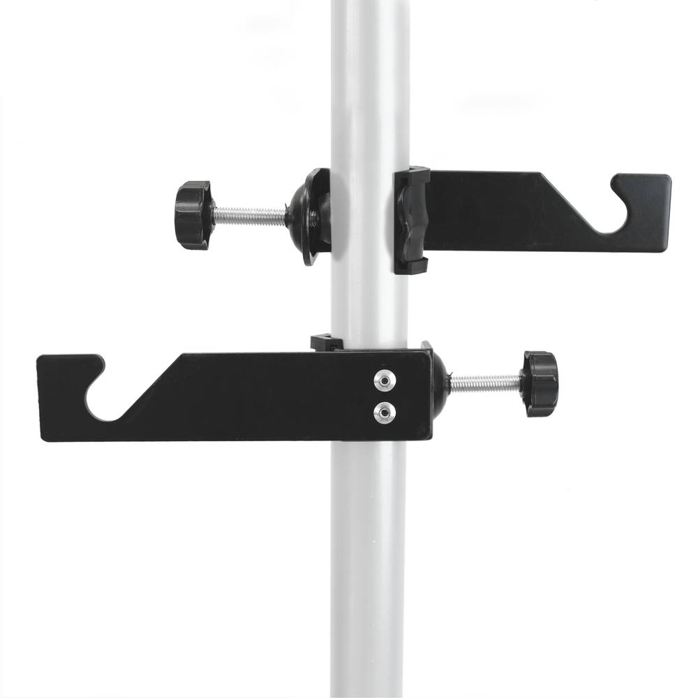 Kit de 1 rolo manual de fundos de estúdio fotográfico com fixação ao mastro