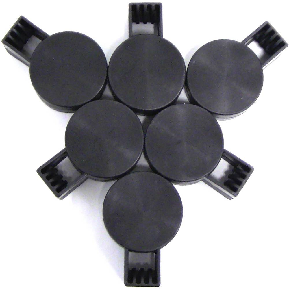 Kit de 6 enrolladores manuales de fondos de estudio fotográfico con fijación a pared