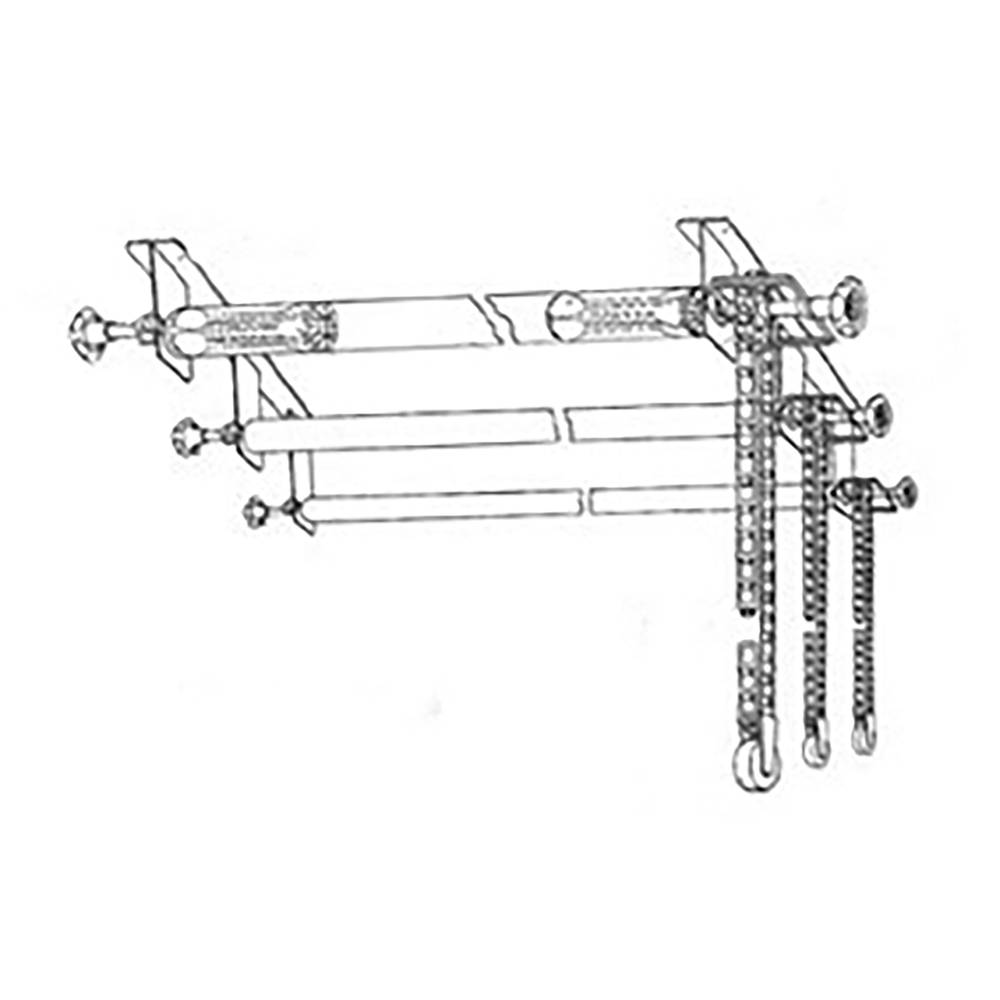 Kit de 6 enrolladores manuales de fondos de estudio fotográfico con fijación a pared