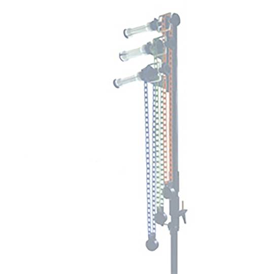 Kit de 6 enrolladores manuales de fondos de estudio fotográfico con fijación a pared