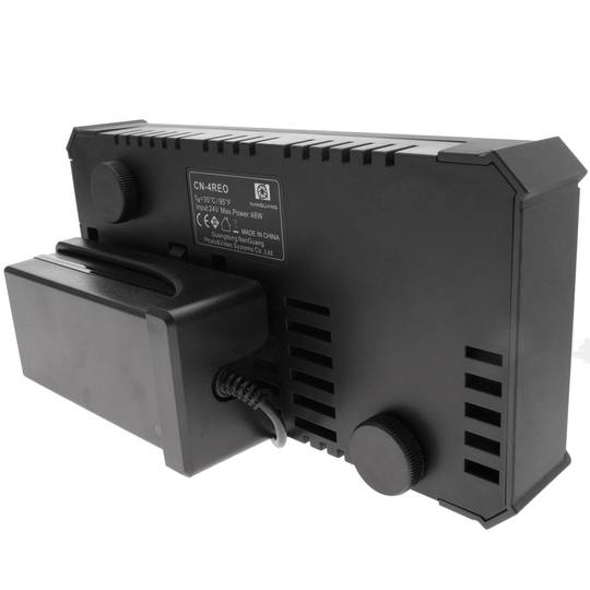 Kit de 2 enrolladores motorizados de fondos de estudio fotográfico con fijación a pared